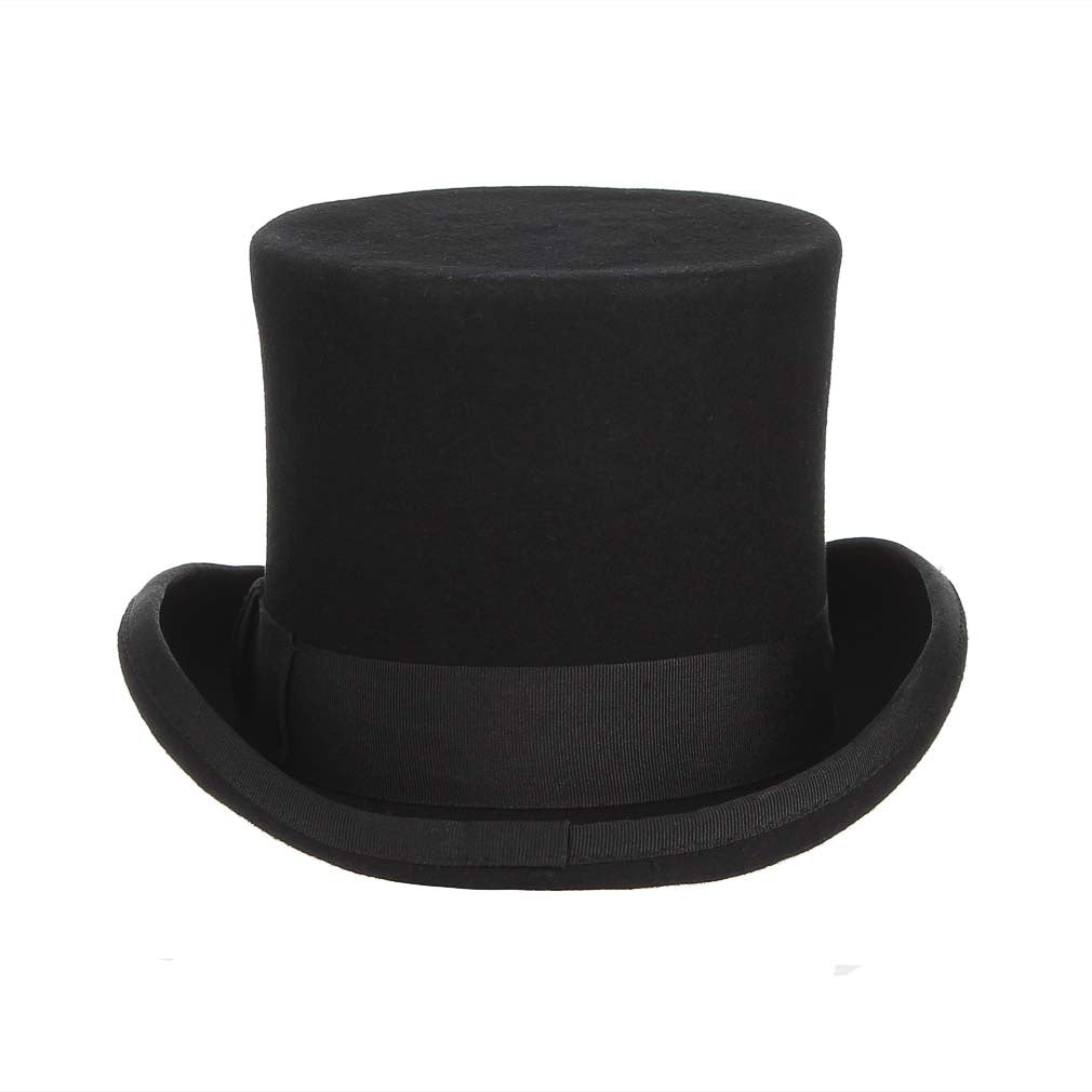 Classic Gentleman Cap Black Hats For Adults Magician Party Hat Stage Performance Hat Retro Fashion Party Hat Formal Tuxedo Unisex Hat With Red Band Fancy Dress Accessory Stevvex
