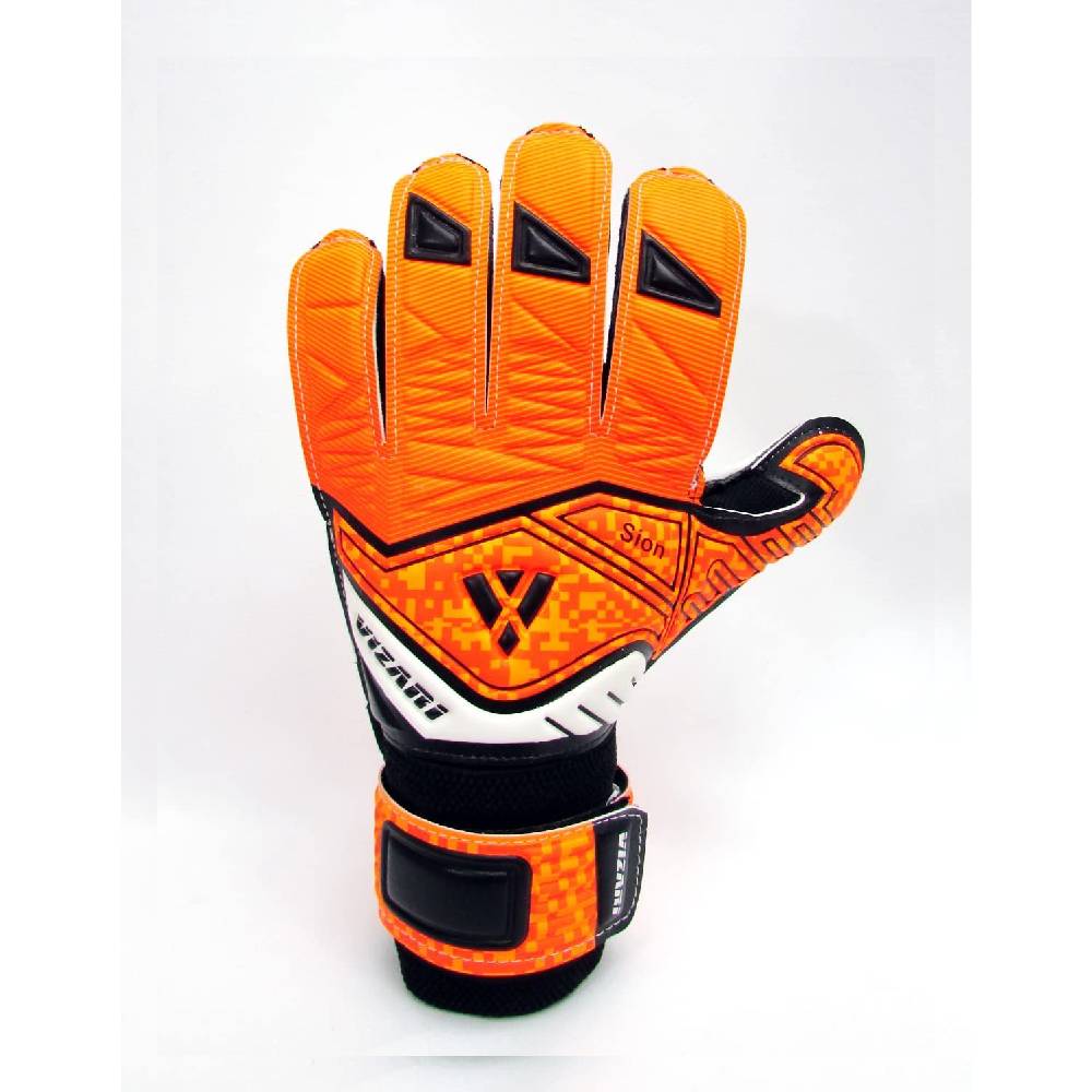 Sion Soccer Goalkeeper Gloves-Orange/White Vizari Sports
