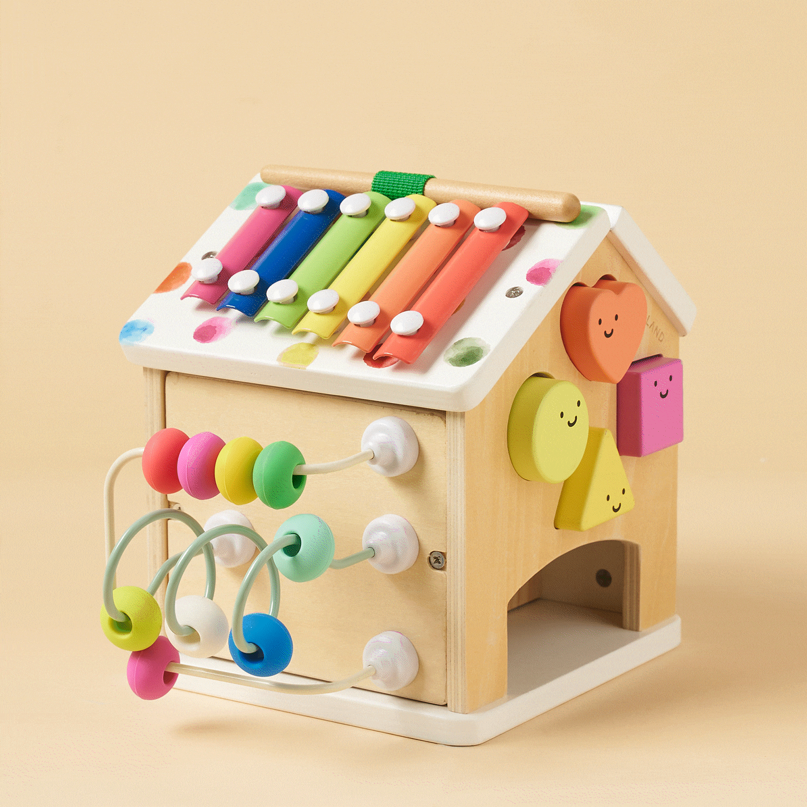 Tiny Land® Cottage Activity Cube - Rainbow Tiny Land INC