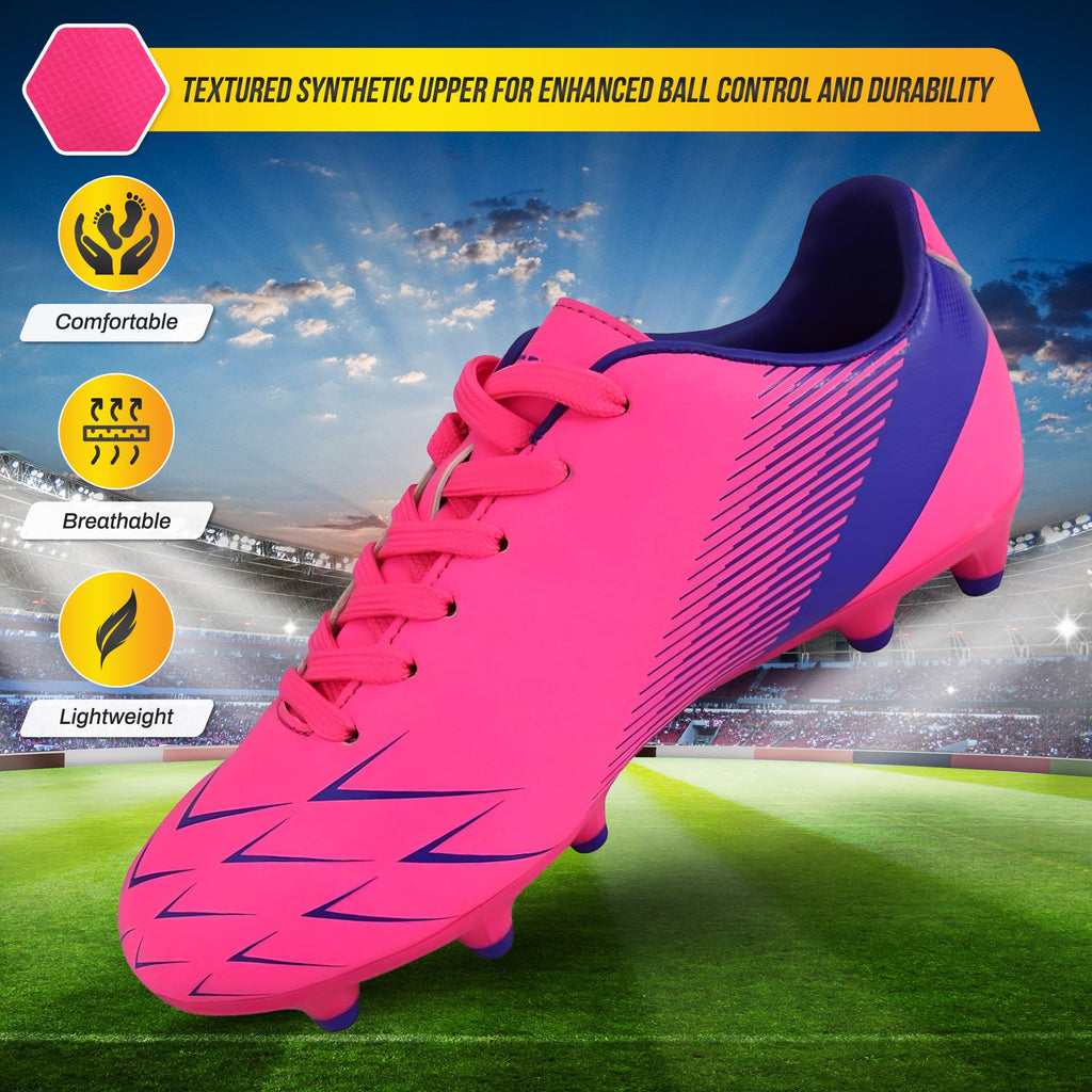 Vizari Ranger Firm Ground Soccer Shoes – Pink/Purple Vizari Sports