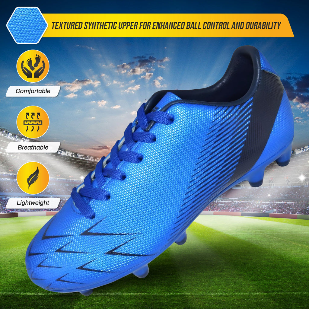 Vizari Ranger Firm Ground Soccer Shoes – Blue/Black Vizari Sports