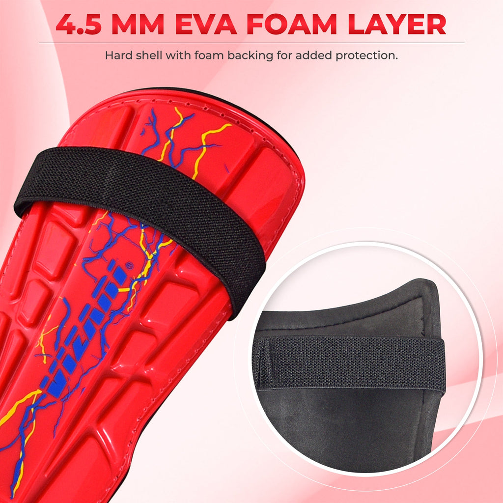 Vizari Zodiac Soccer Shin Guard with Detachable Ankle Protection – Red Vizari Sports