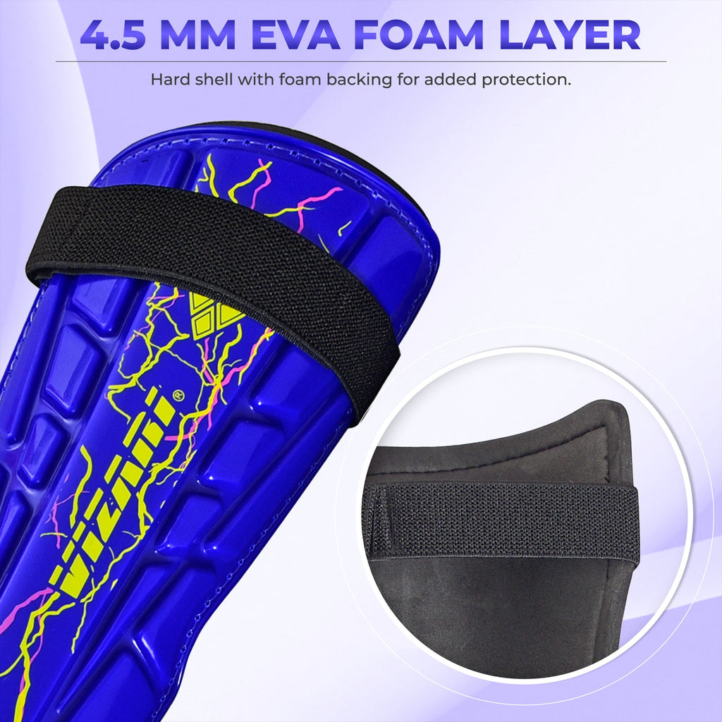 Vizari Zodiac Soccer Shin Guard with Detachable Ankle Protection – Blue Vizari Sports