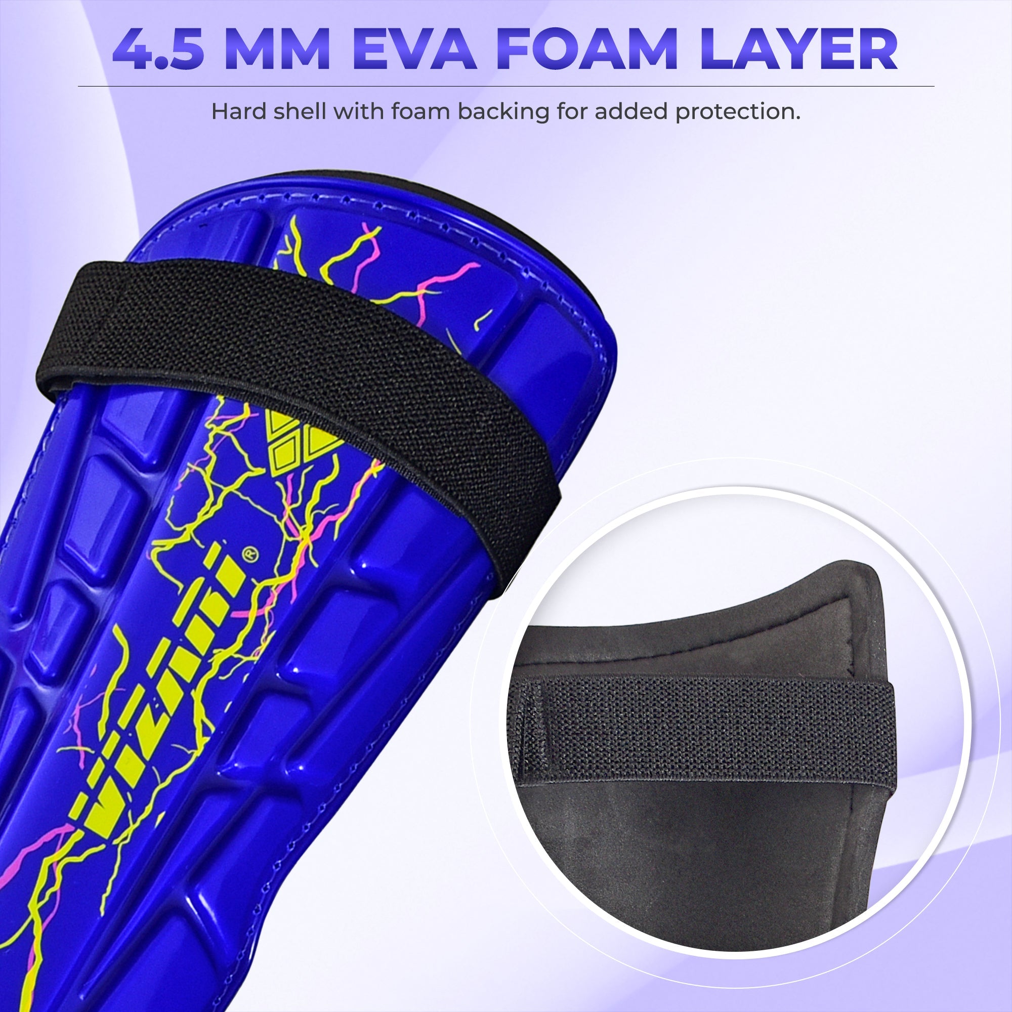 Vizari Zodiac Soccer Shin Guard with Detachable Ankle Protection – Blue Vizari Sports