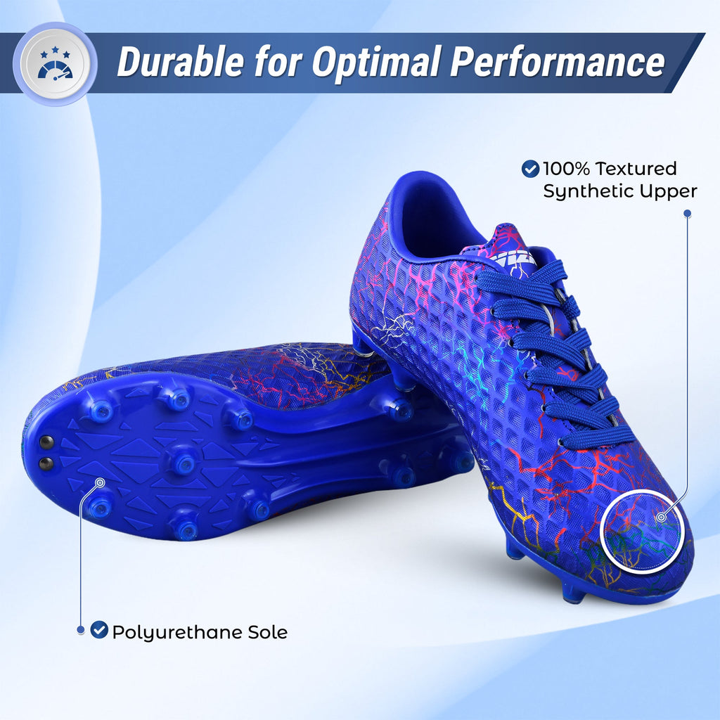 Vizari Zodiac JR Kids Firm Ground (FG) Soccer Cleats – Blue, Youth Sizes 8C–6Y Under $30