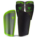 Atletico Soccer Shin Guard with Compression Pocket Sleeve - Green/Grey Vizari Sports