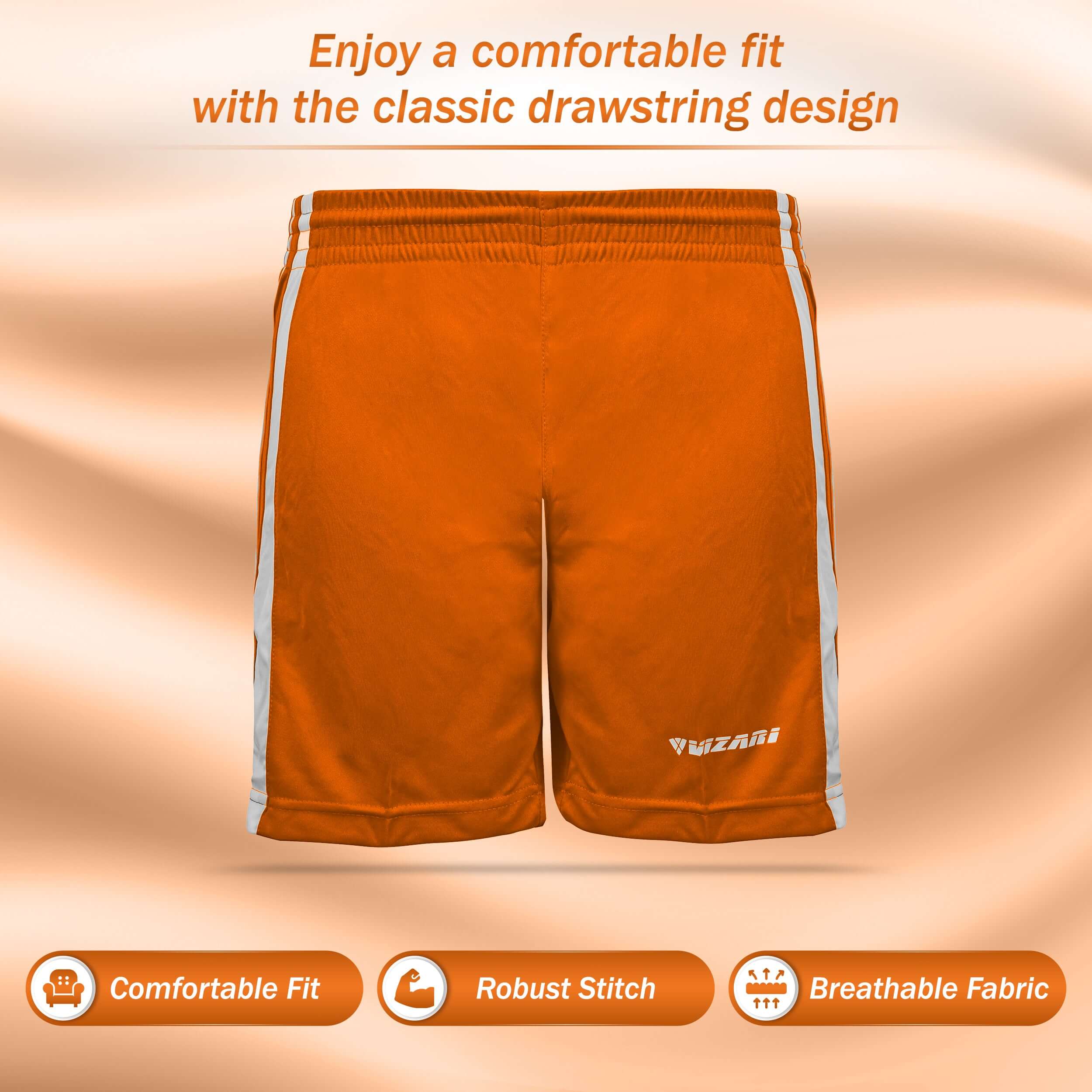 Campo Soccer Shorts - Orange Vizari Sports