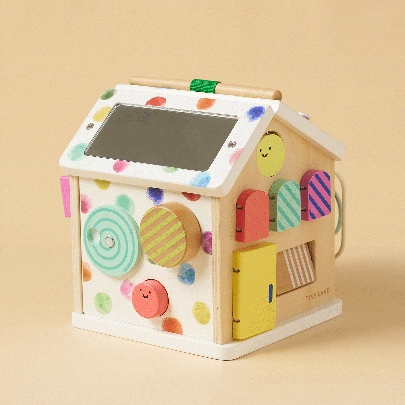 Tiny Land® Cottage Activity Cube - Rainbow Tiny Land INC