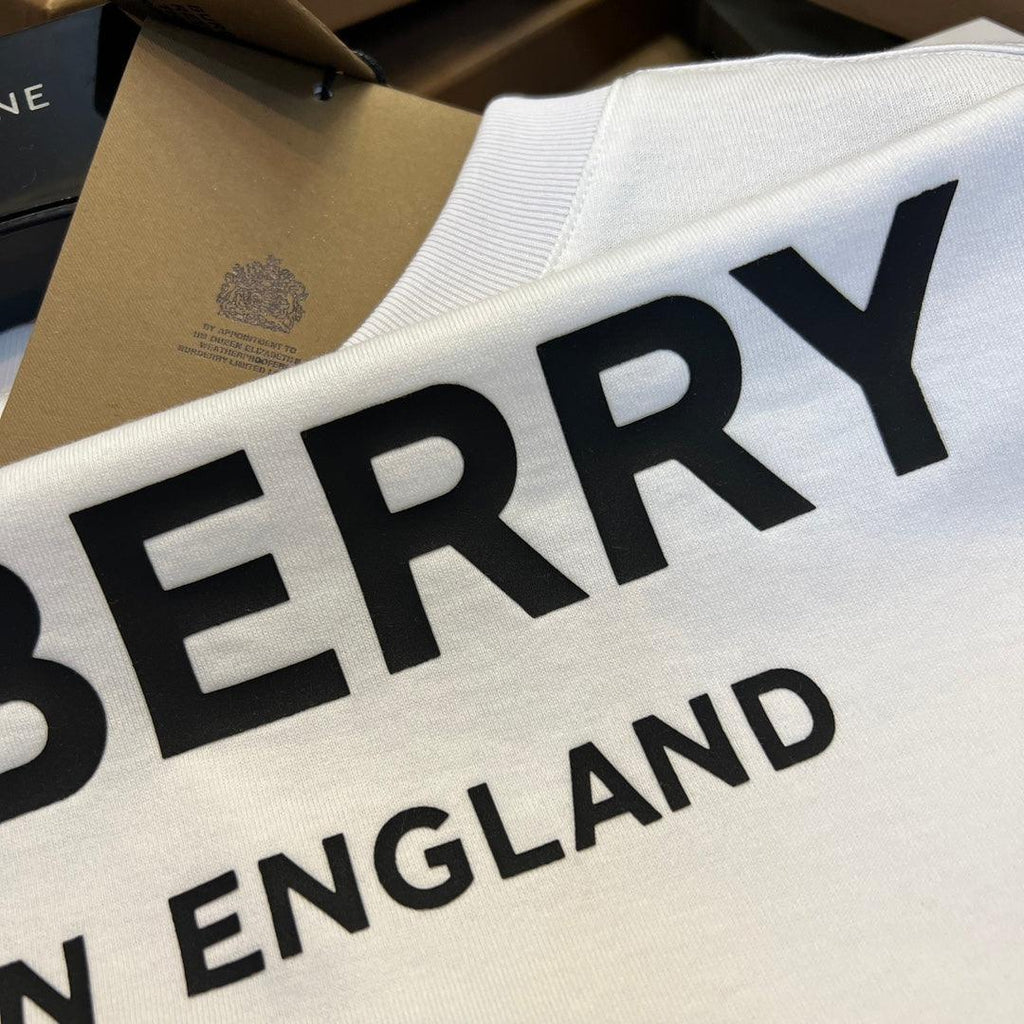 Burberry T-Shirt Without Collar 'White & Black' Banlieue91