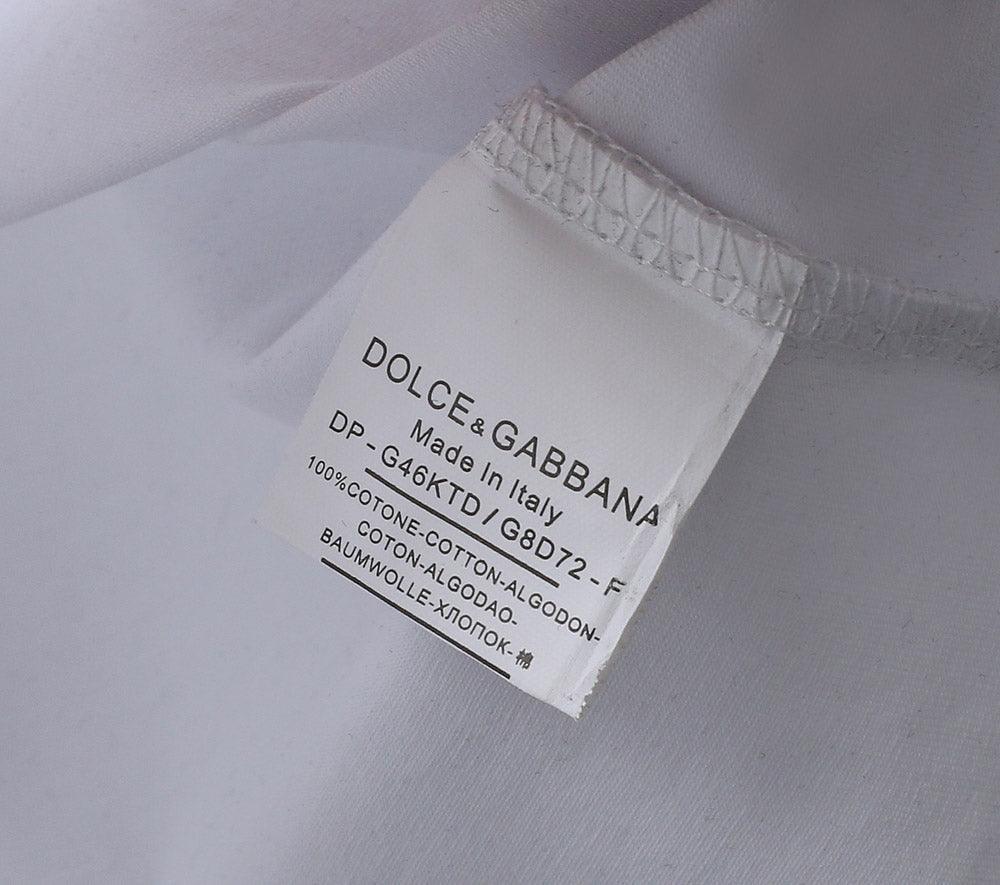Dolce & Gabbana T-Shirt Without Collar 'White & Black' Banlieue91
