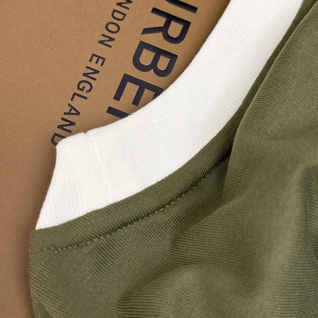 Burberry T-Shirt Without Collar 'Green & White' Banlieue91