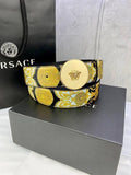 Versace MEDUSA BIGGIE ENAMEL LEATHER BELT Banlieue91