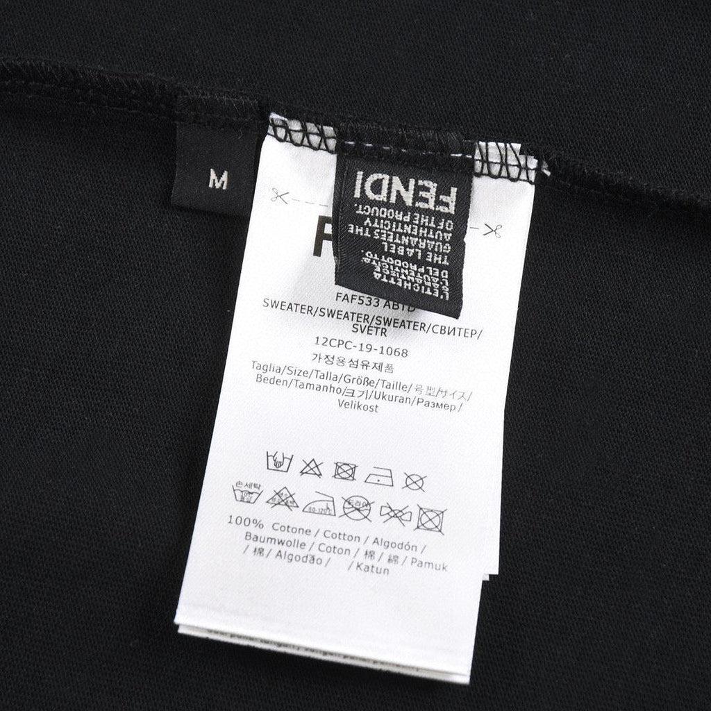 Fendi T-Shirt without Collar 'Black-Orange' Banlieue91