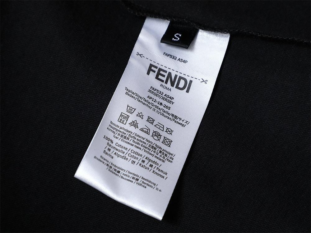 Fendi Roma T-Shirt without Collar 'Black' Banlieue91