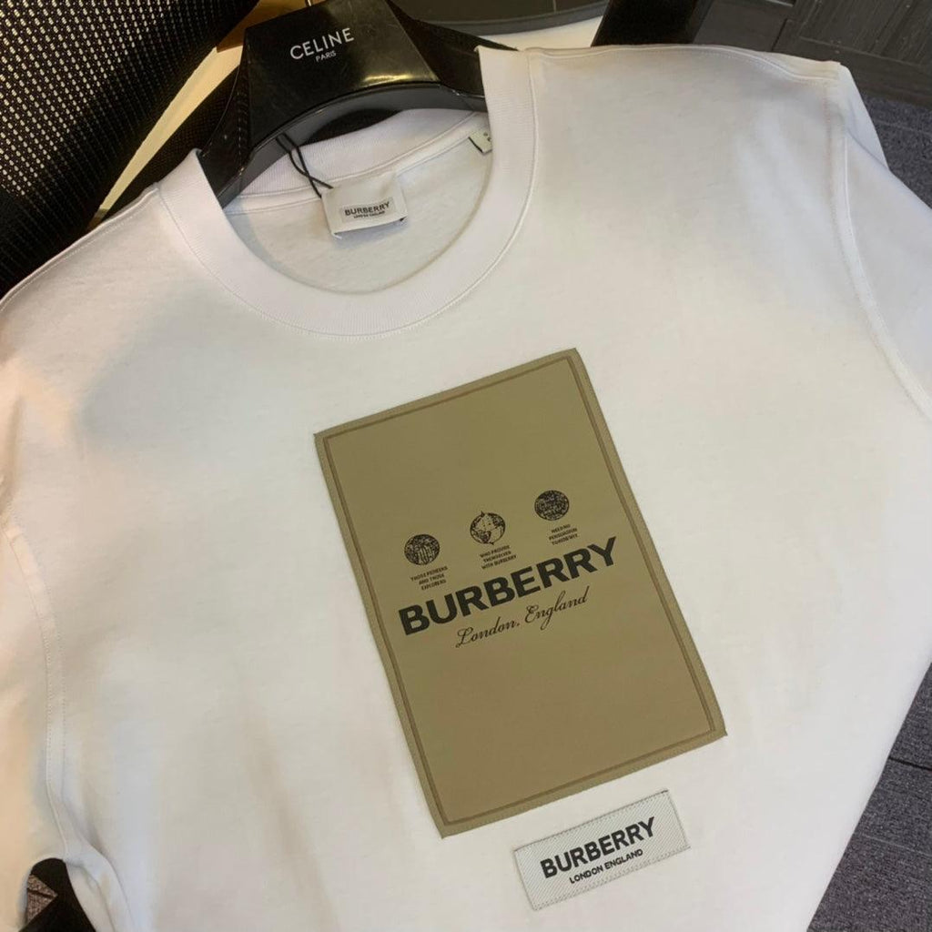 Burberry White T-Shirt Without Collar Banlieue91