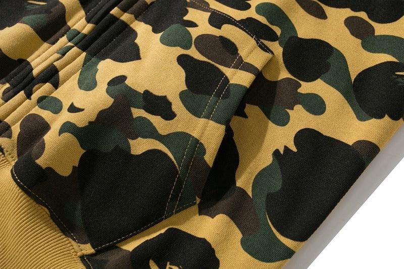 BAPE 1st Camo Shark Full Zip Hoodie (FW21) Yellow Banlieue91