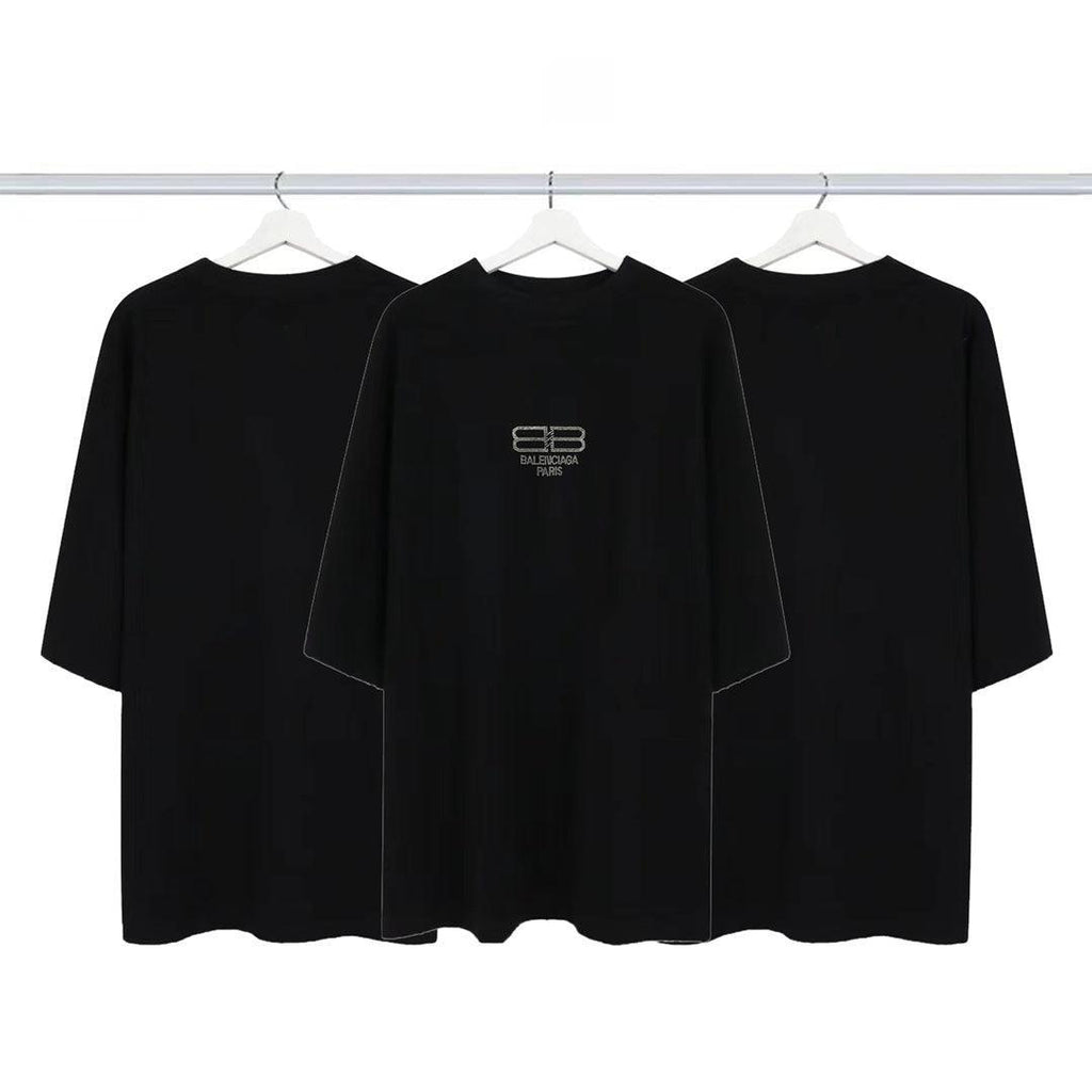 Balenciaga Black T-Shirt Without Collar Banlieue91