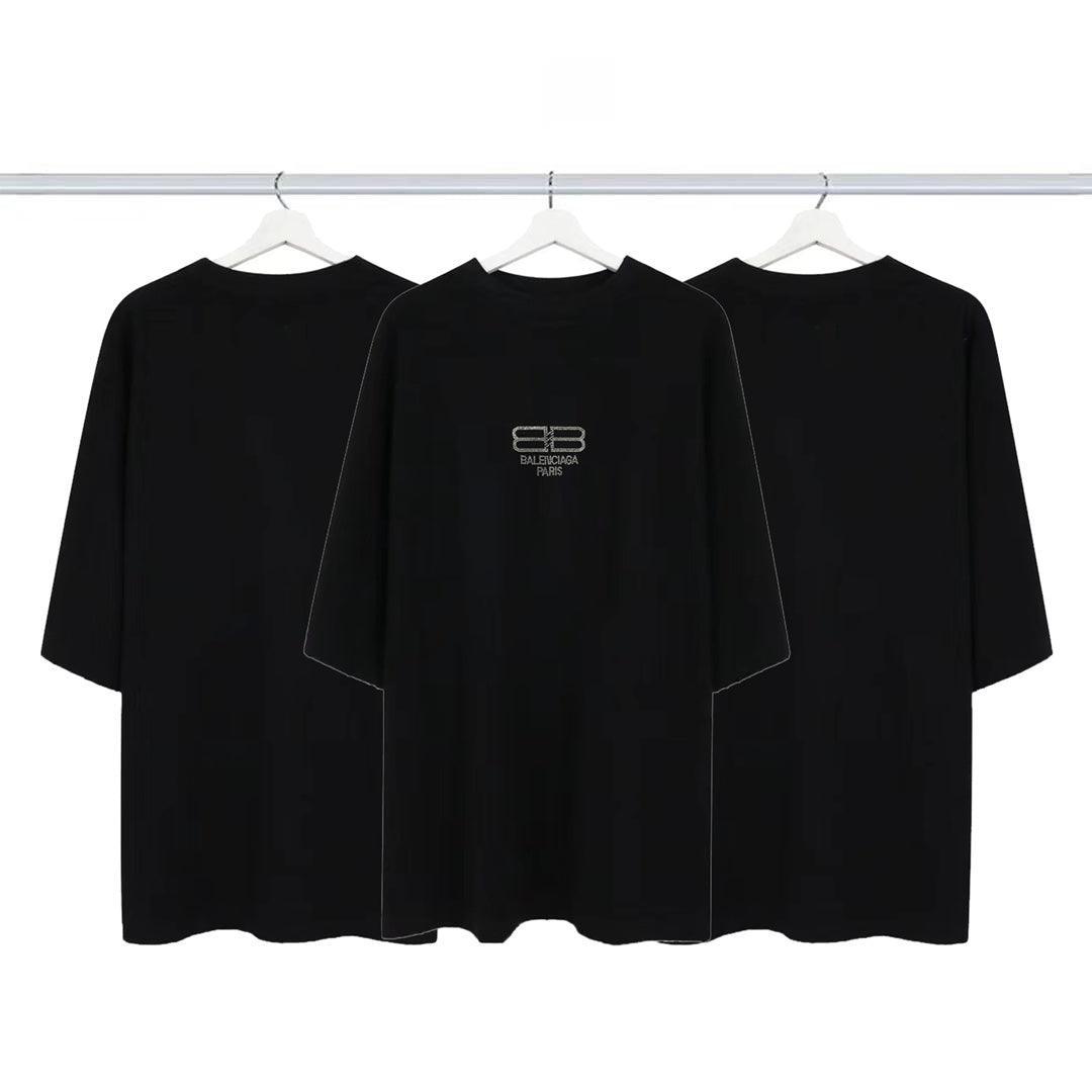 Balenciaga Black T-Shirt Without Collar Banlieue91