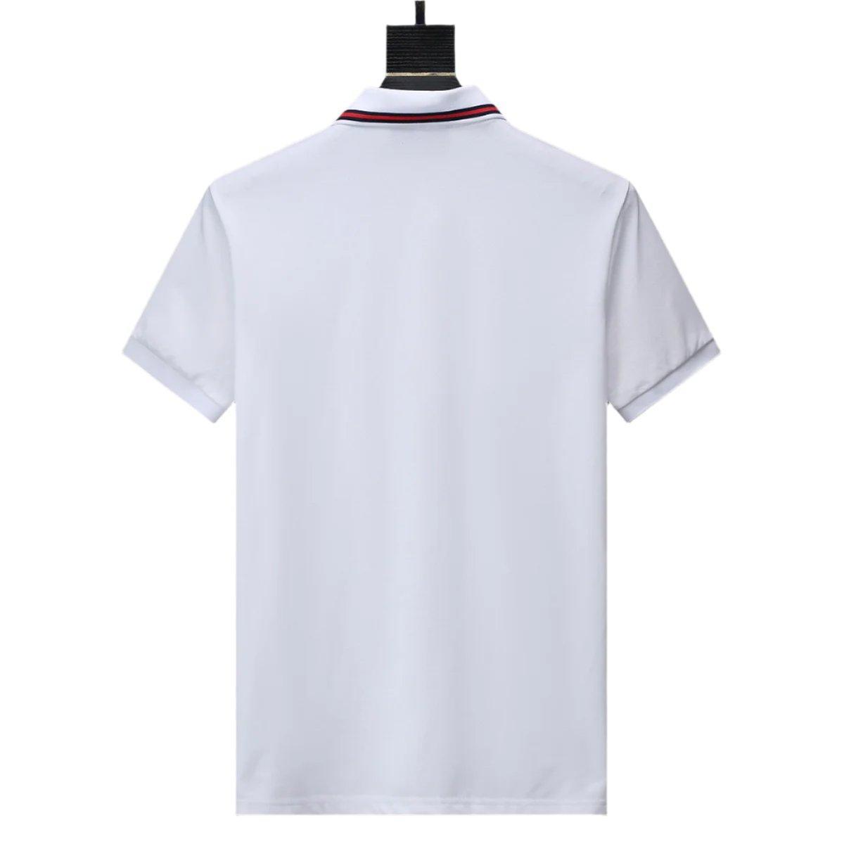 Gucci White T-shirt with a collar Banlieue91
