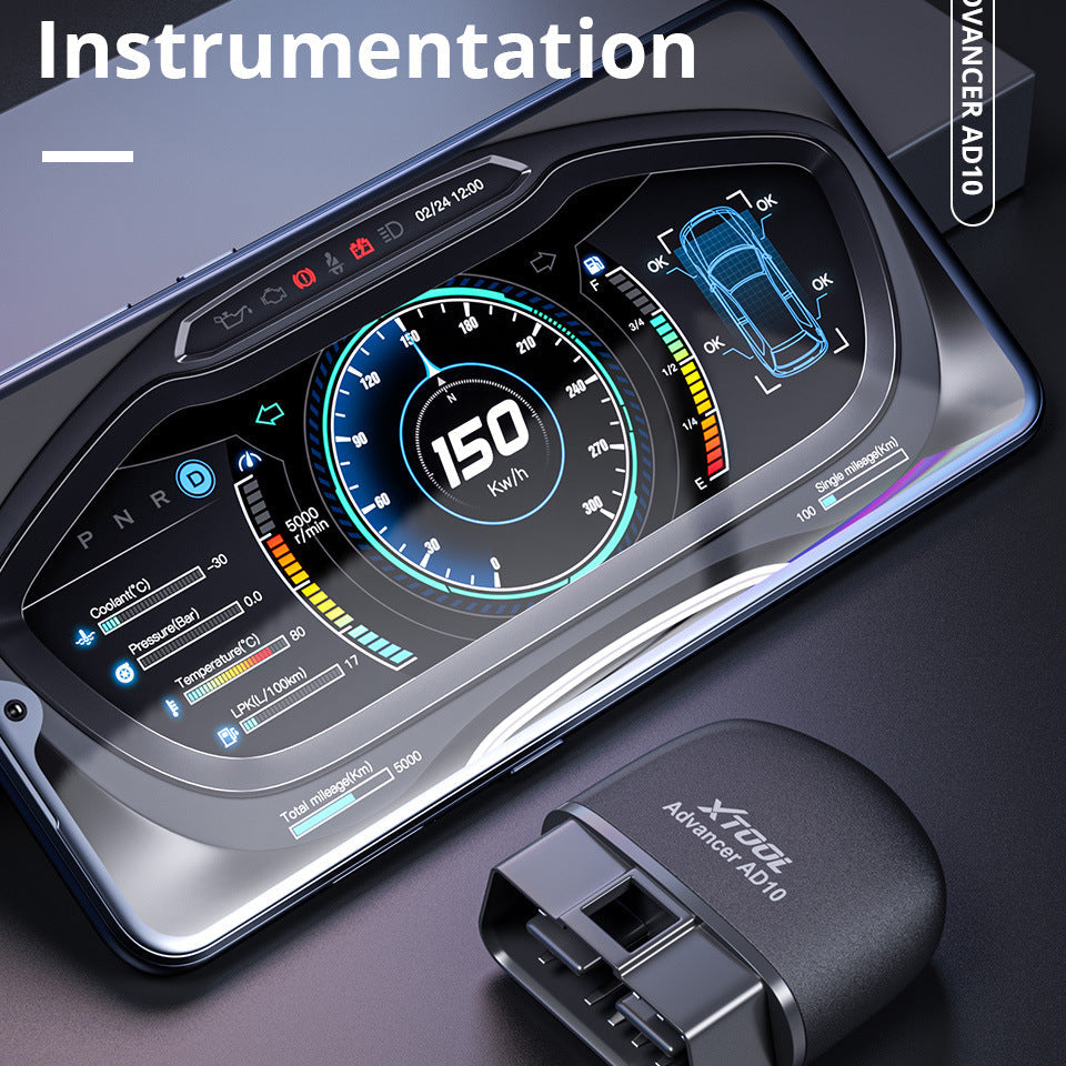 Mobile Phone Bluetooth Diagnostic Software OBD2 Fault Diagnosis Detector