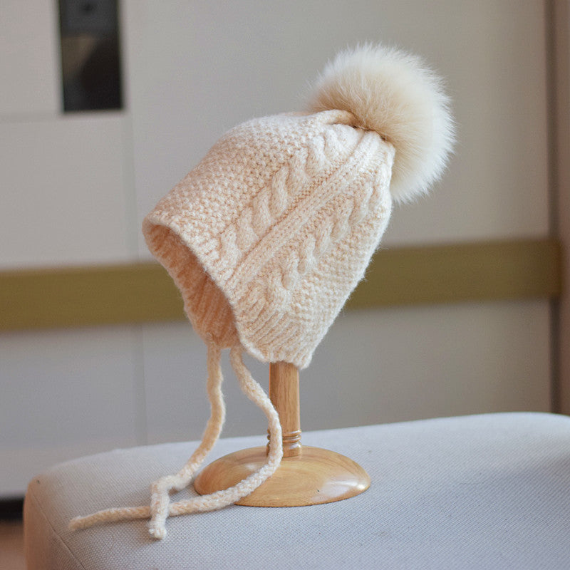 Cute Braid Woolen Cap Women FLIPSTYLEZLLC