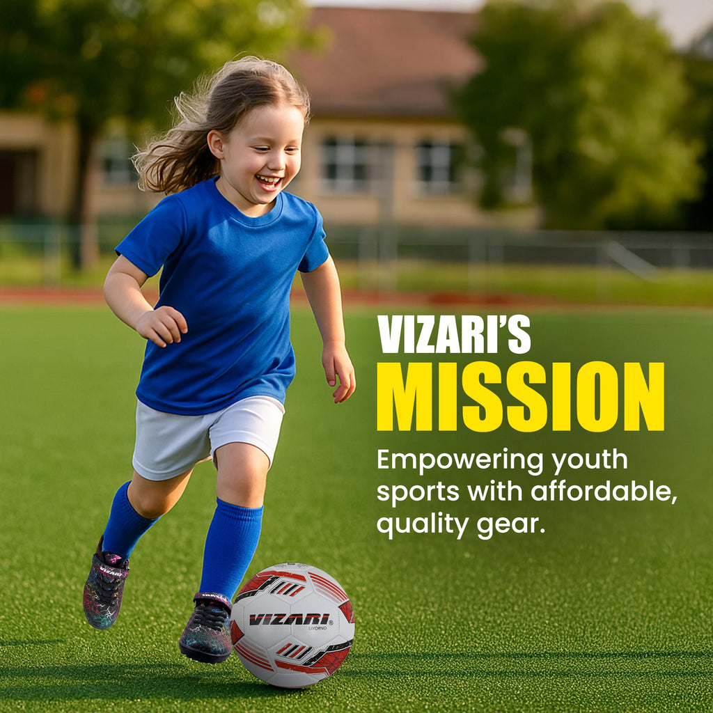 Junior Turf Soccer Shoes with Velcro – Blue