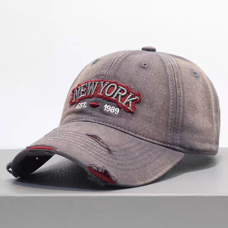 Embroidered Letter Denim Baseball Cap – Soft Crown FitiqueFit
