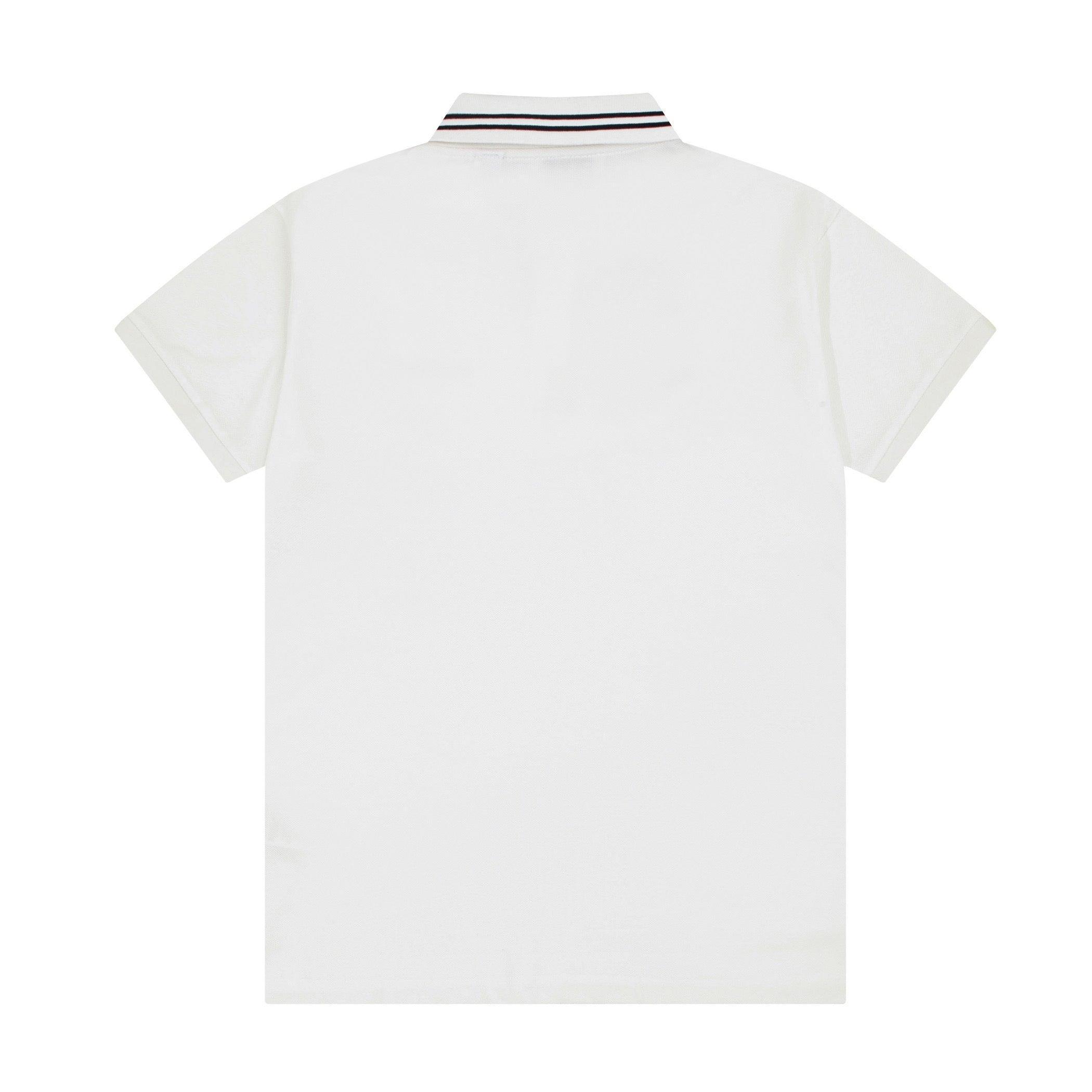 Burberry White T-Shirt With Collar Banlieue91