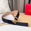 Valentino Garavani One Stud Belt 'Black/Beige' Banlieue91