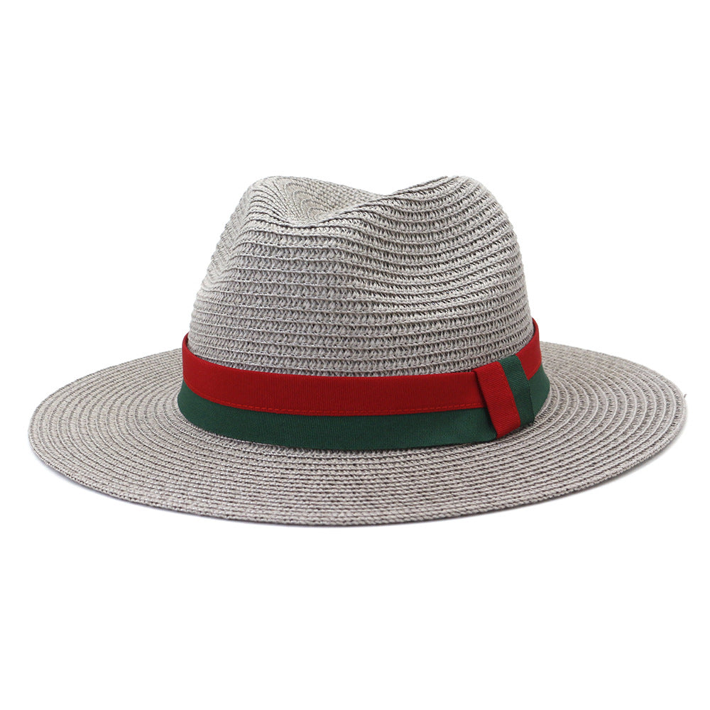 Plain Straw Sun Hat – Unisex Beach & Outdoor Wide Brim FitiqueFit