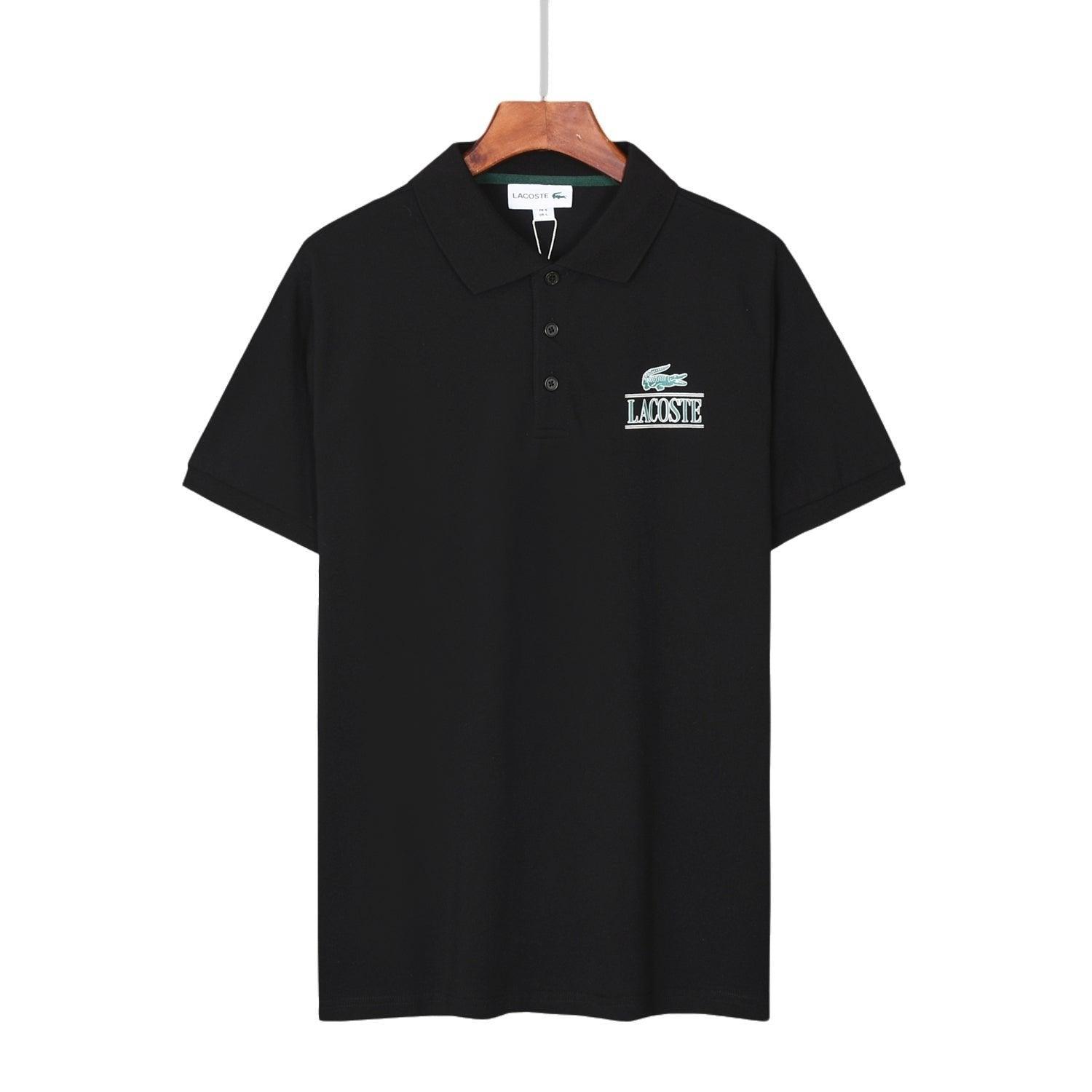Lacoste Black T-shirt With Collar Banlieue91