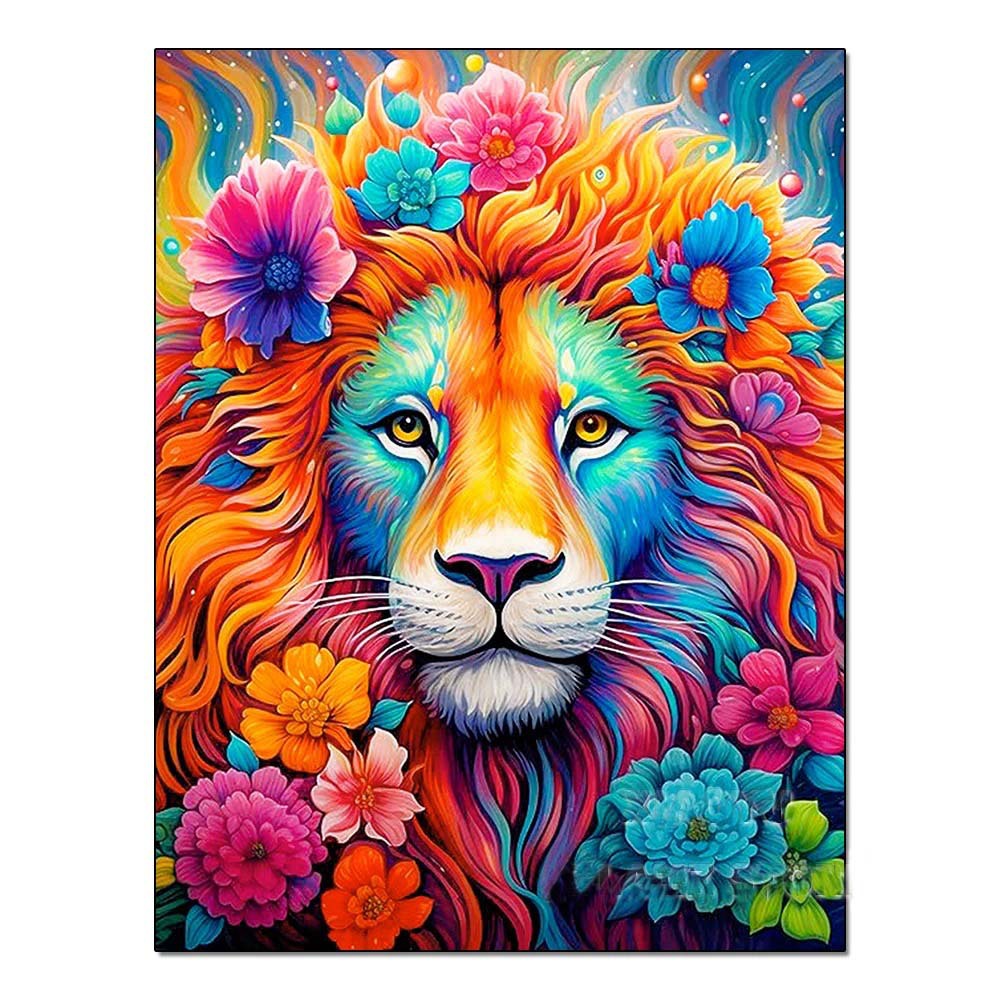 DIY Handmade Diamond Painting With Colorful Animals And Full Diamonds Perfecsy