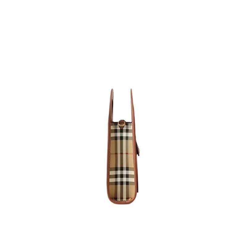 Burberry check-patterned mini tote bag
