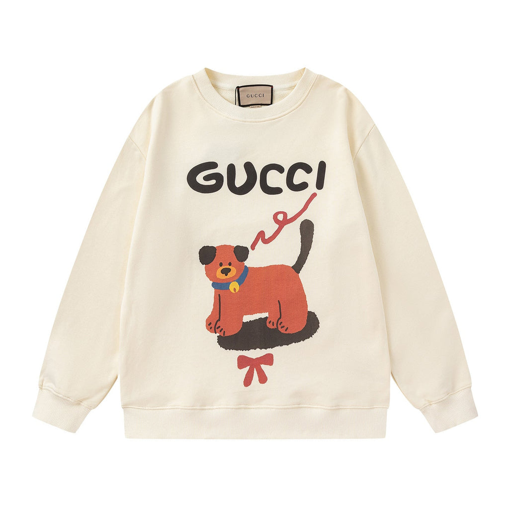 GUCCI Beige Cotton Jersey Sweatshirt New & Authentic Banlieue91