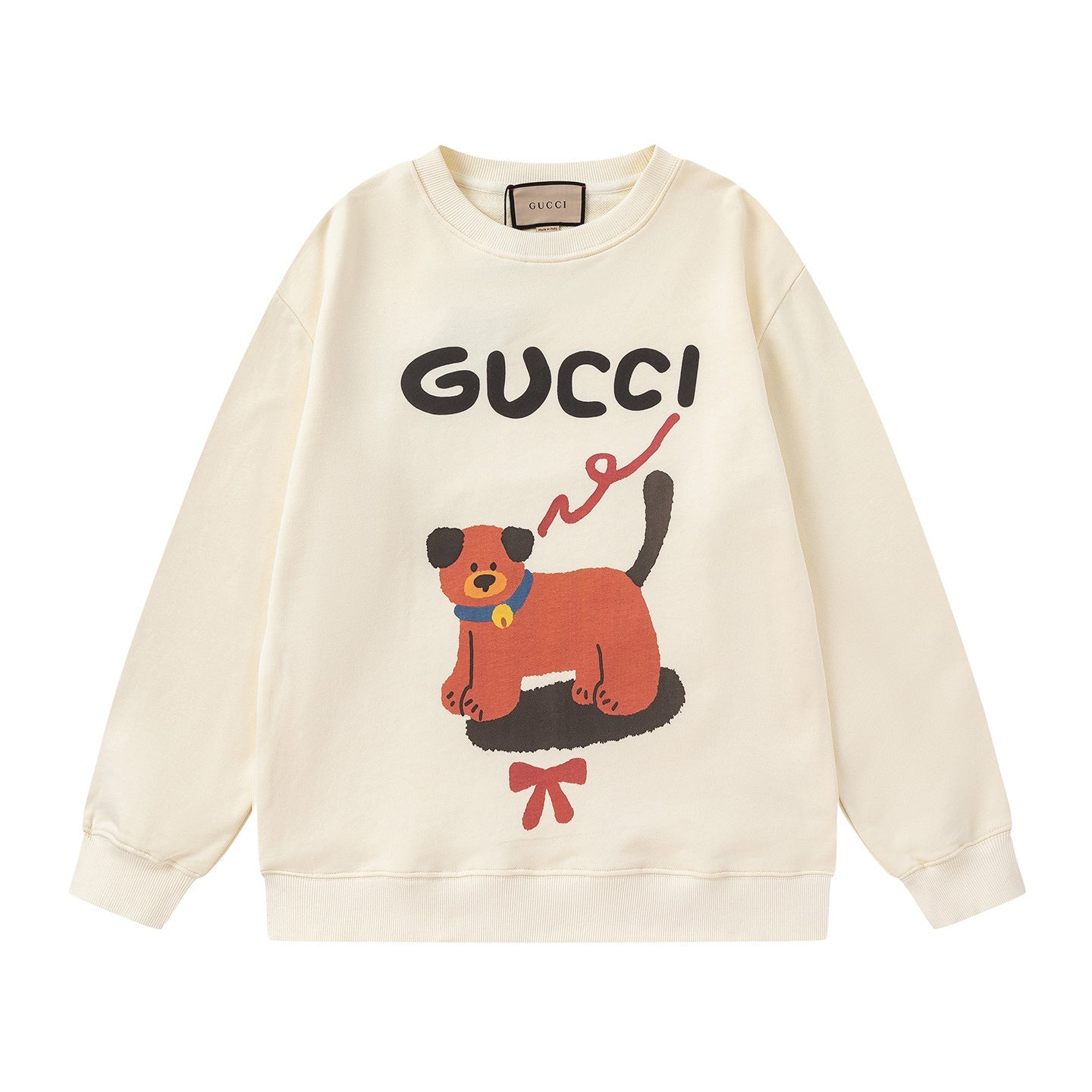 GUCCI Beige Cotton Jersey Sweatshirt New & Authentic Banlieue91