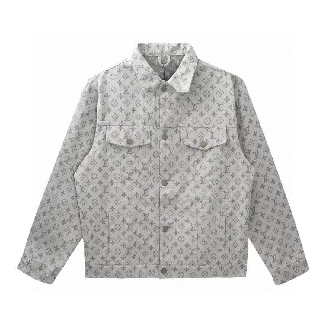 Louis Vuitton  Monogram Denim Jacket Grey Banlieue91