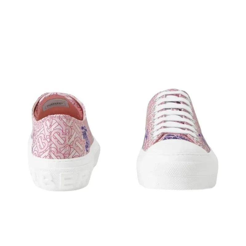 Burberry EKD Monogram Pattern Flatform Pink Banlieue91
