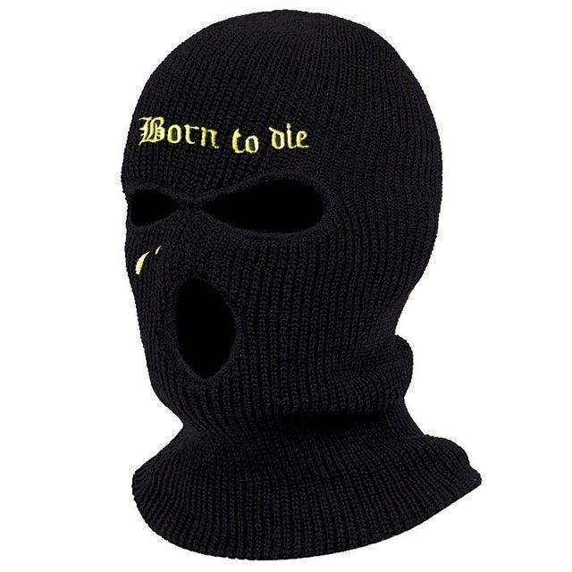 1Pc Embroidery Balaclava Face Mask 3-Hole for Cold Weather, Winter Ski Mask for Men and Women Thermal Cycling Mask Christmas Gift Face Scarf Mask Sunscreen Dustproof Army Cycling Hunting Fishing Tactical Airsoft Hat Stevvex