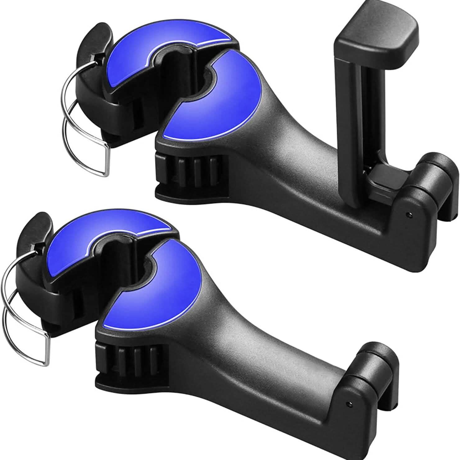 2-Pack: 2-in-1 Car Seat Hooks for Purses and Bags with Phone Holder DailySale