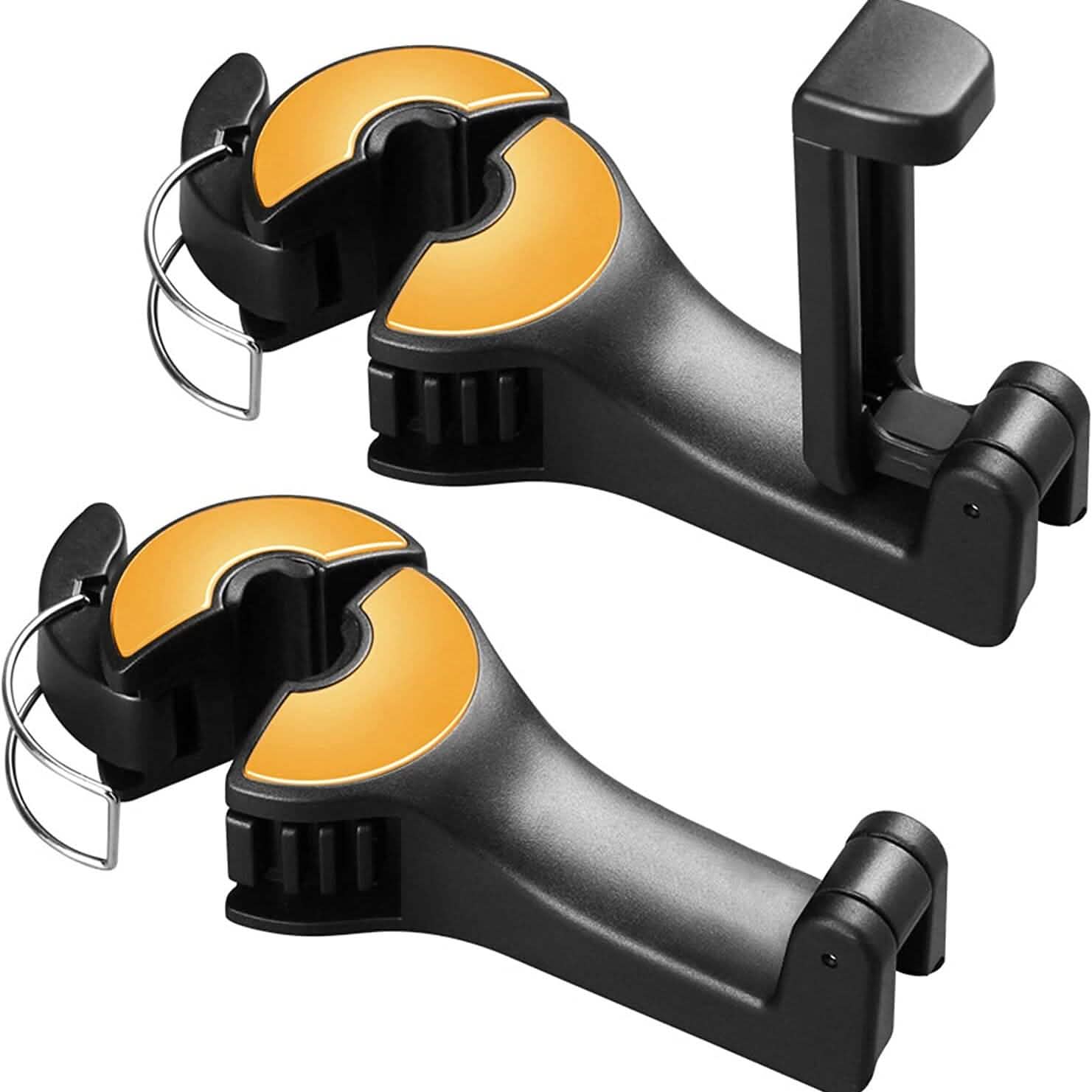 2-Pack: 2-in-1 Car Seat Hooks for Purses and Bags with Phone Holder DailySale