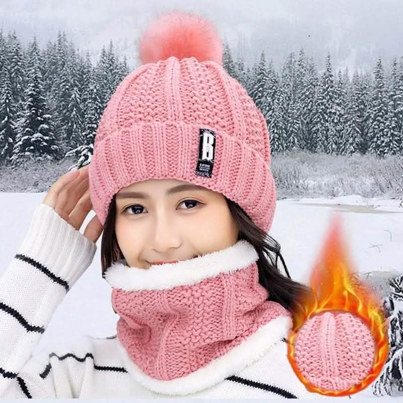 2-Piece Set: Women's Knitted Hat Scarf Caps Neck Warmer Winter Hat DailySale