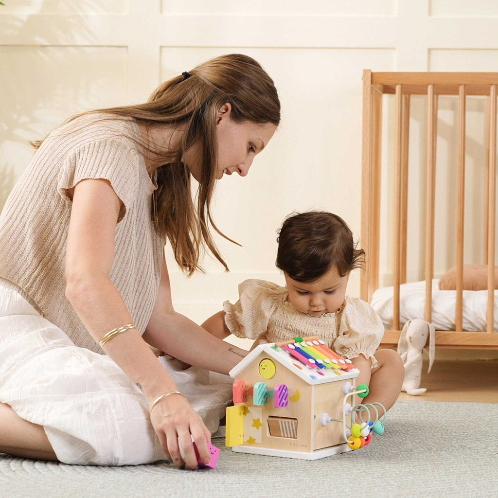 Tiny Land® Cottage Activity Cube - Rainbow Tiny Land INC