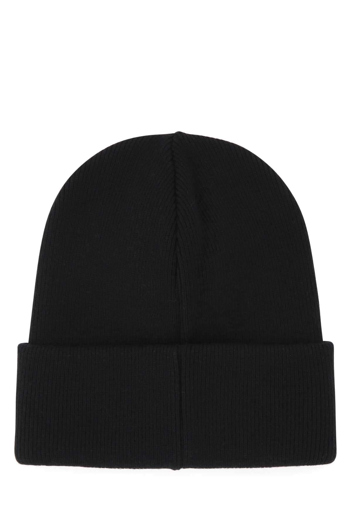 Dsquared Men Black Wool Beanie Hat Luosophy