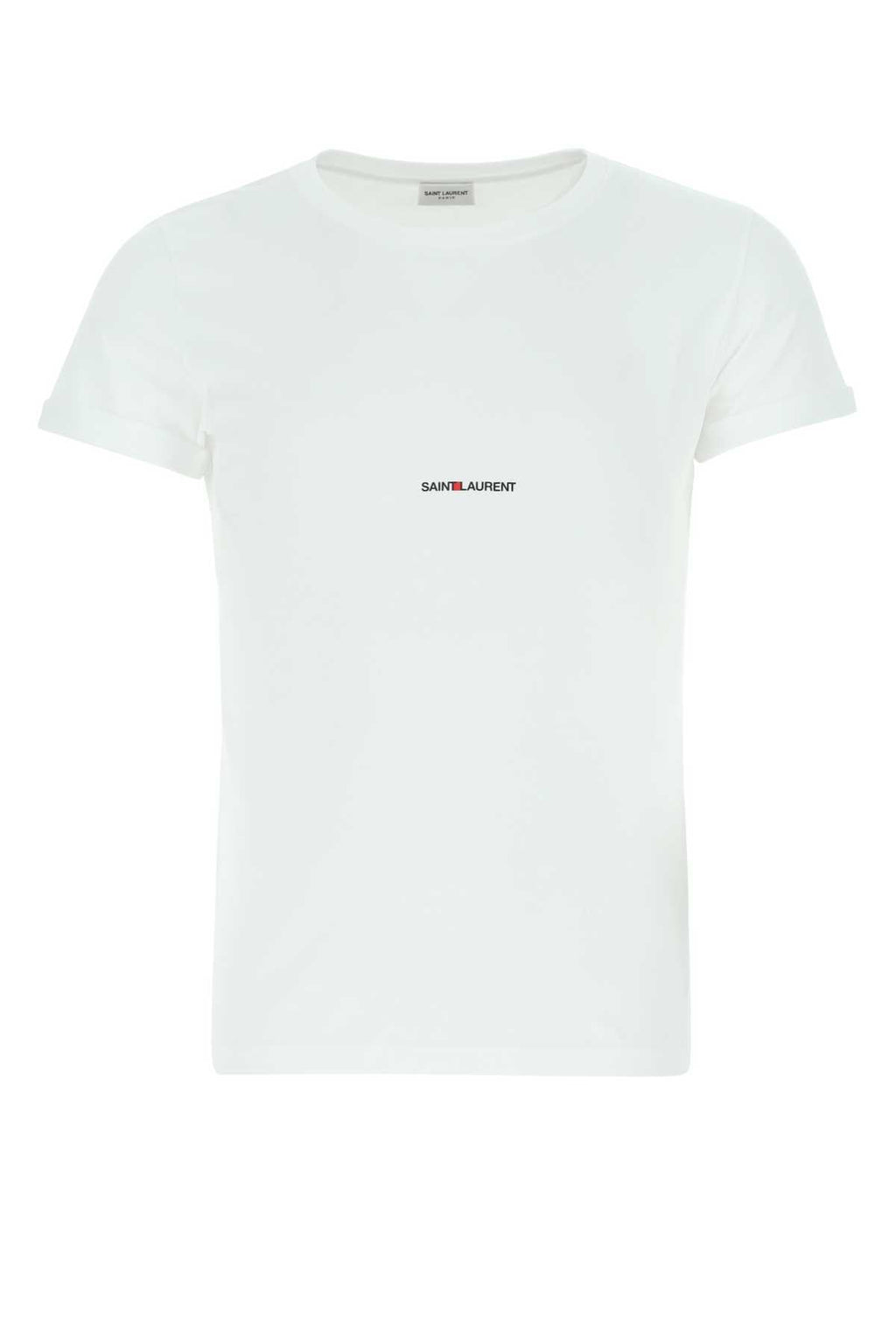 Saint Laurent Men White Cotton T-Shirt Luosophy
