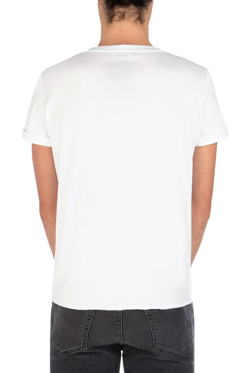 Saint Laurent Men White Cotton T-Shirt Luosophy