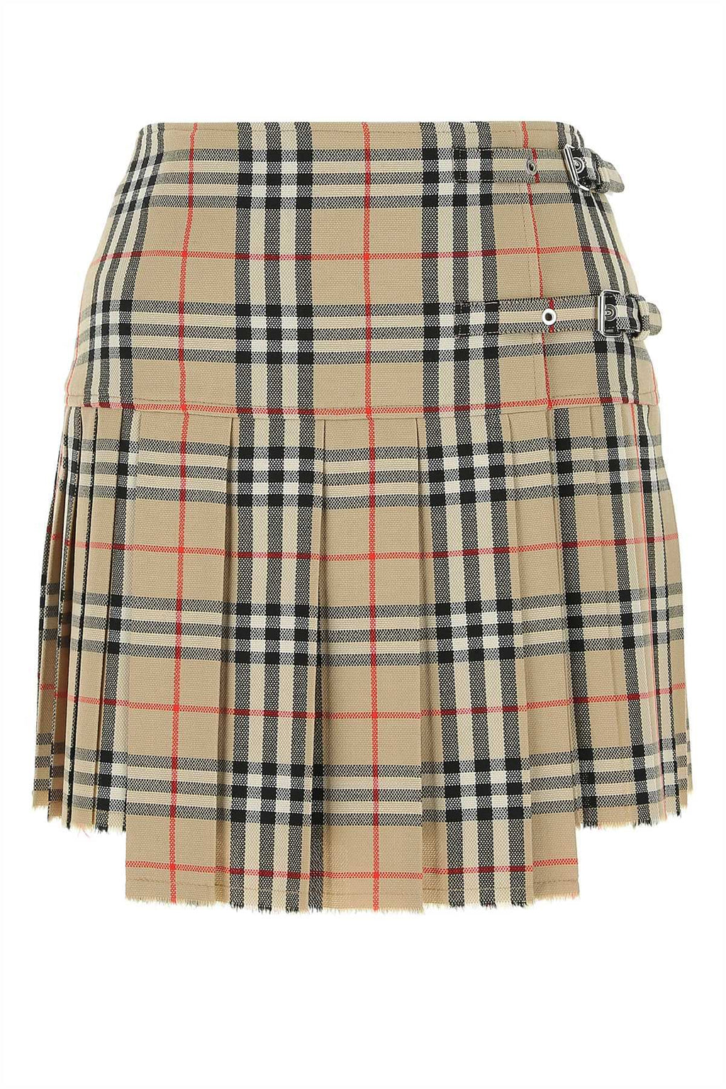 Burberry Women Embroidered Wool Mini Skirt Luosophy