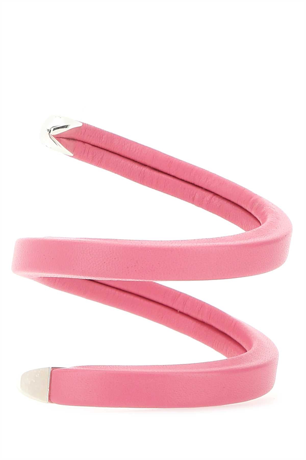 Bottega Veneta Women Pink Nappa Leather Bracelet Luosophy