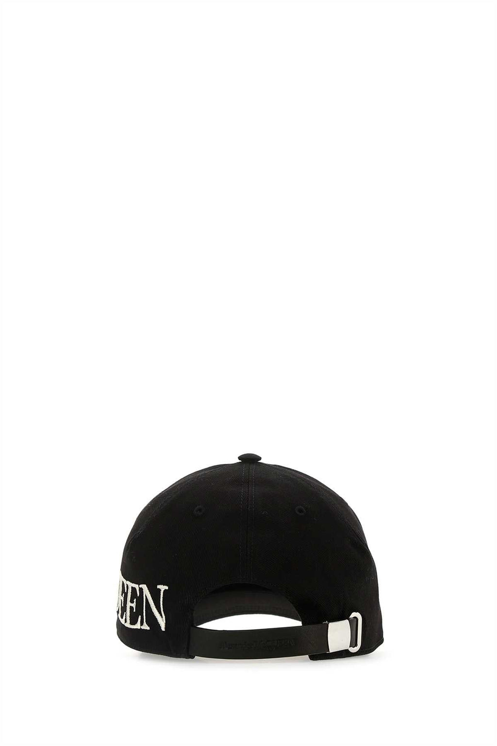 Alexander Mcqueen Men Black Gabardine Baseball Cap Luosophy