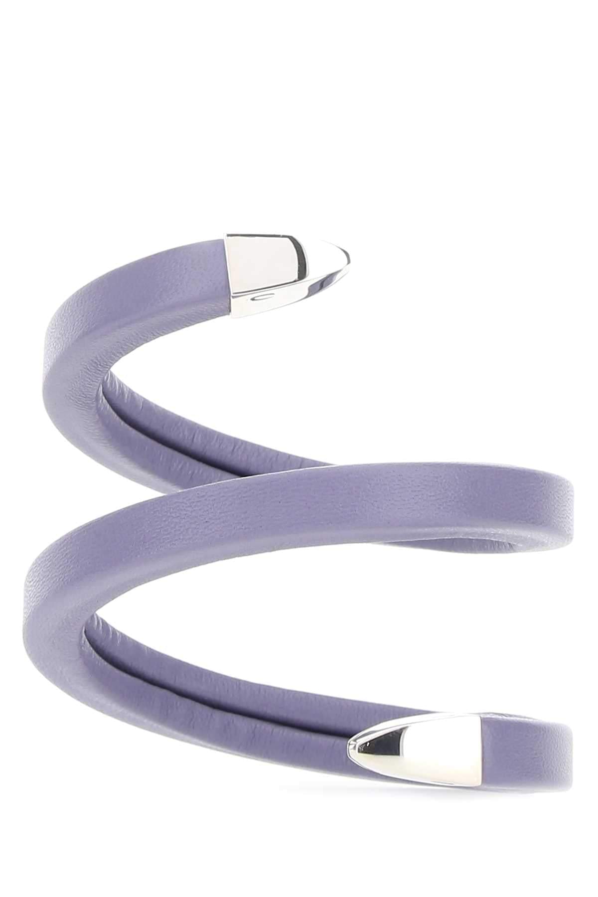 Bottega Veneta Women Lilac Nappa Leather Bracelet Luosophy