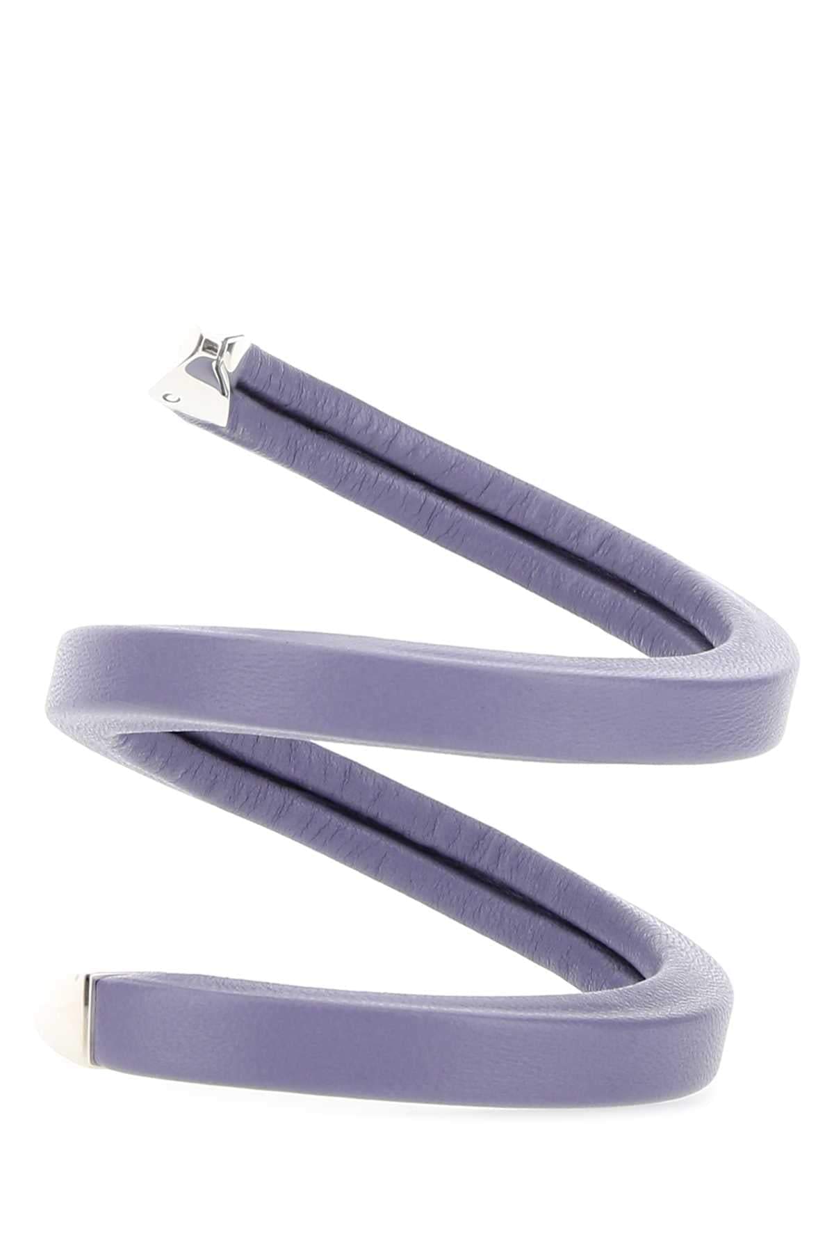 Bottega Veneta Women Lilac Nappa Leather Bracelet Luosophy